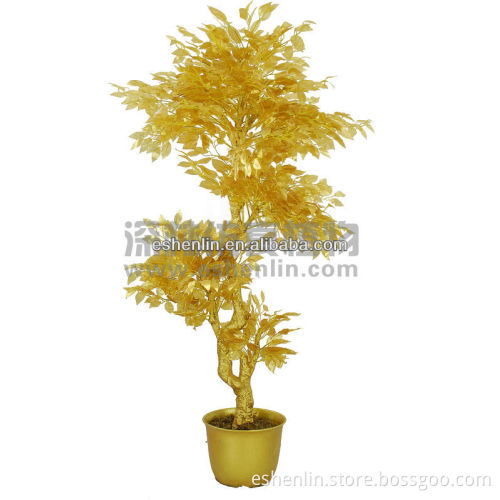 indoor artificial golden ficus tree cheap